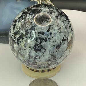 Rainbow Moonstone Sphere 56mm Subtle Blue Flash Crystal Ball